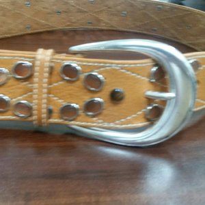 MICHAEL KORS GENUINE LEATHER BELT WTH RHINESTONES